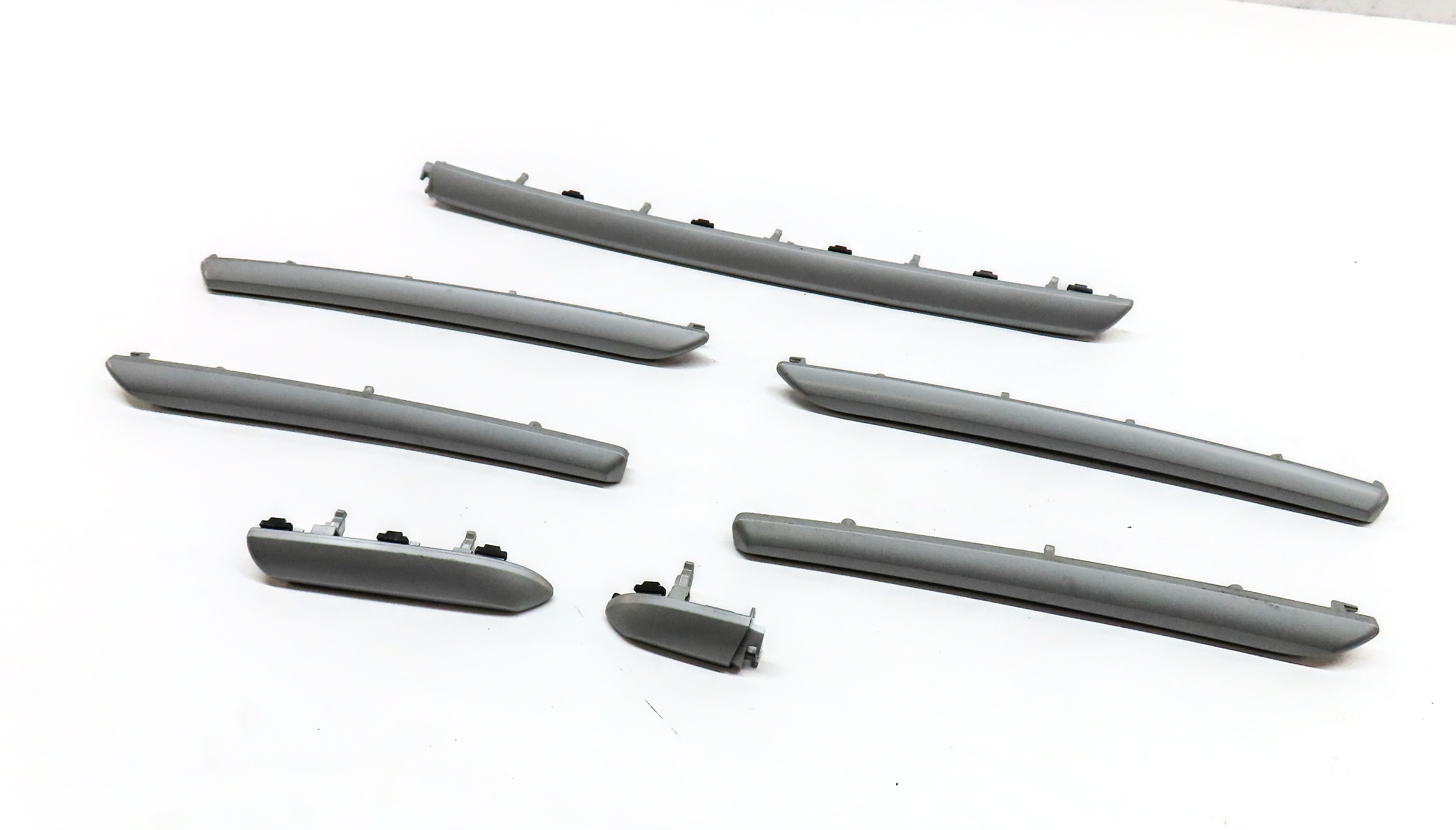 2016 AUDI A3 (8V) INTERIOR DASH FRONT & REAR DOOR TRIM SET/7 (SILVER) — exact item pictured
